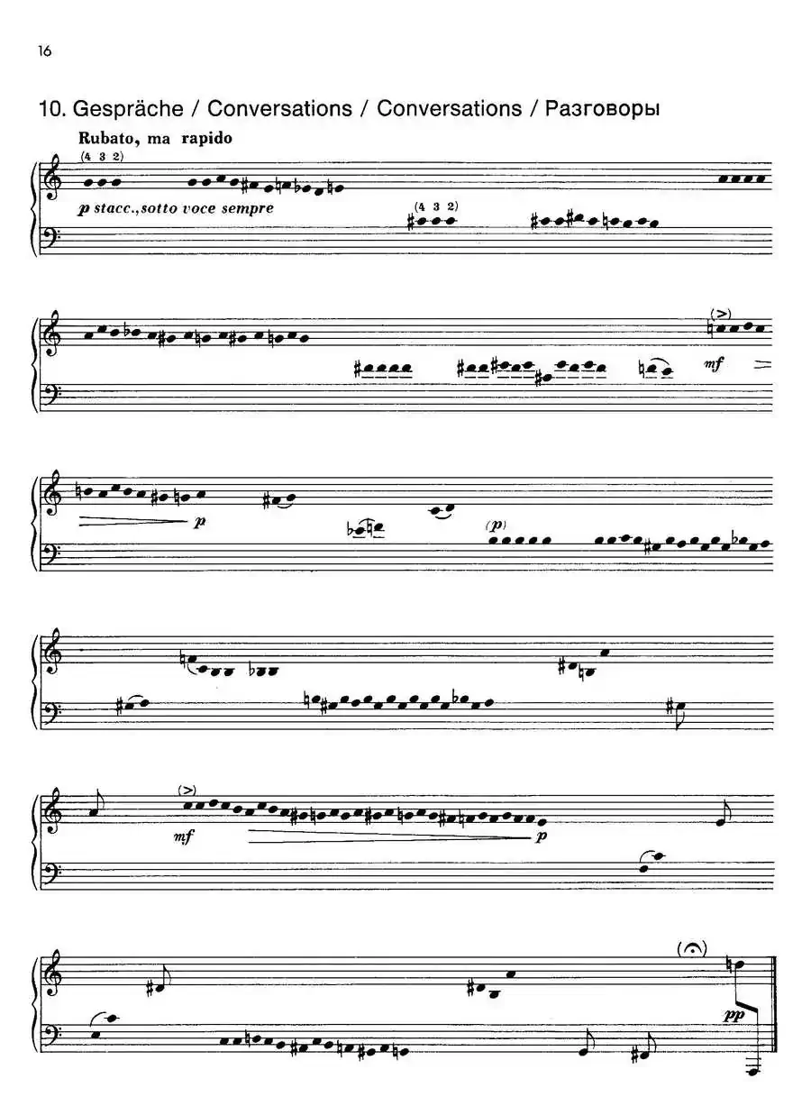 Notebook f Young People Op·59（为青少年而作的钢琴曲集·10）