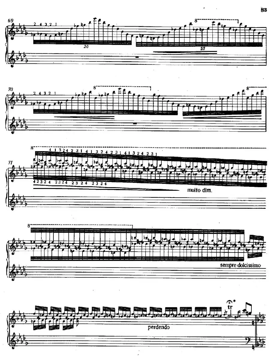 12 Etudes d'execution Transcendante S.139（12首超技练习曲·9）