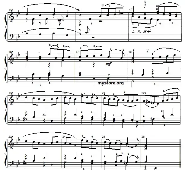 巴赫初级钢琴曲之二十三：加伏特舞曲