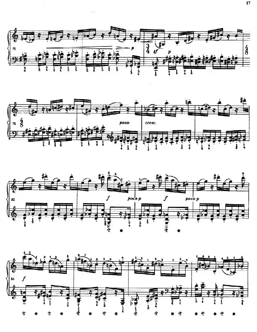 Two Studies（2首练习曲 2. 不过分的快板）