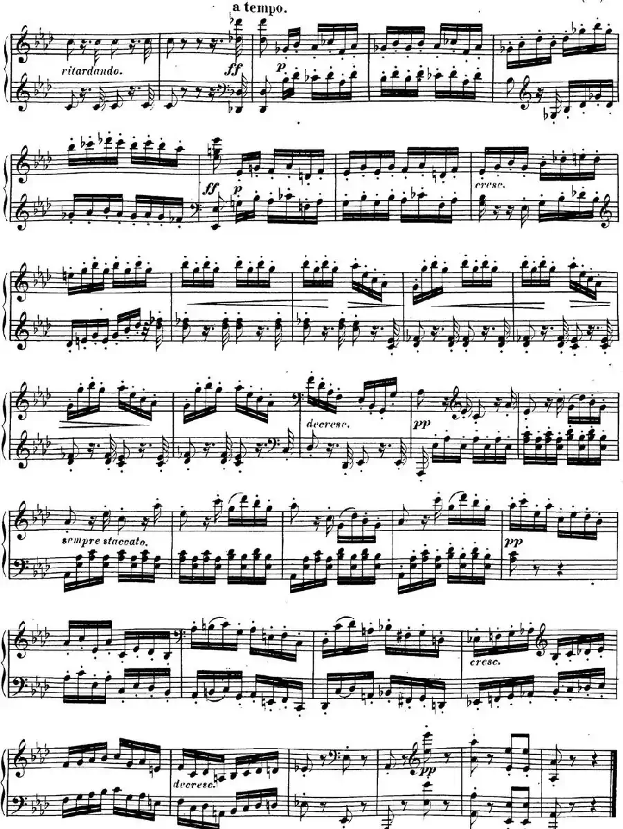 贝多芬钢琴奏鸣曲18 狩猎 降E大调 Op.31 No.3 E-flat major