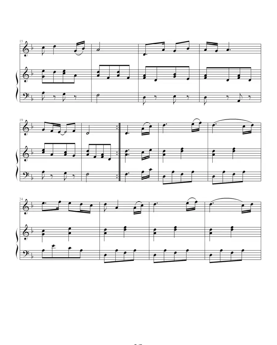 真情永恒（钢琴伴奏谱）