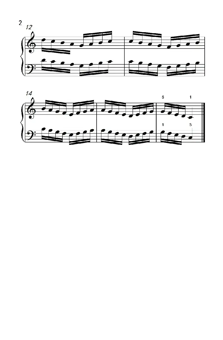 八.提高速度.增强手指灵活性的练习38(儿童钢琴手指练习 1)