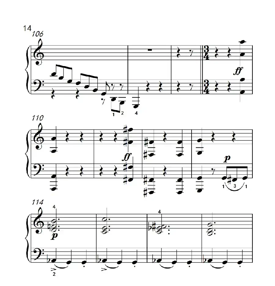 奏鸣曲 Opus 2 Nr.3 第三乐章(贝多芬奏鸣曲集 1)