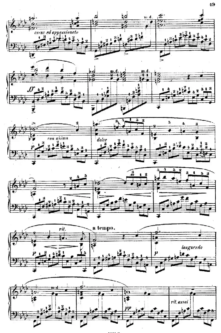 Douze Etudes de Salon Op.5（12首沙龙练习曲·10）