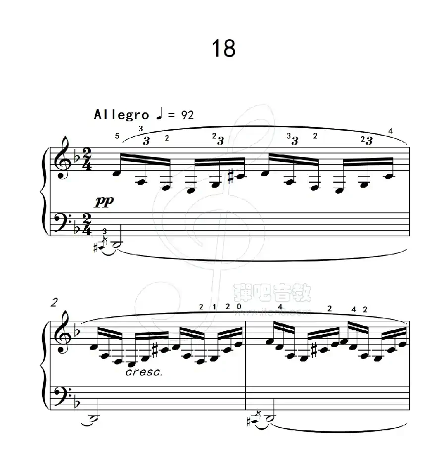 练习曲 18(克拉莫钢琴练习曲60首)