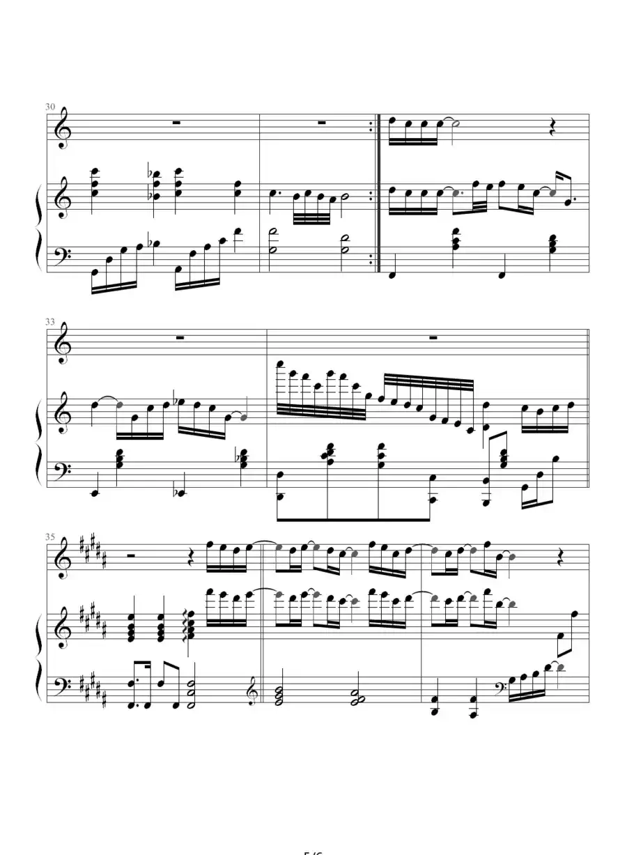 向左走向右走（钢琴伴奏谱）