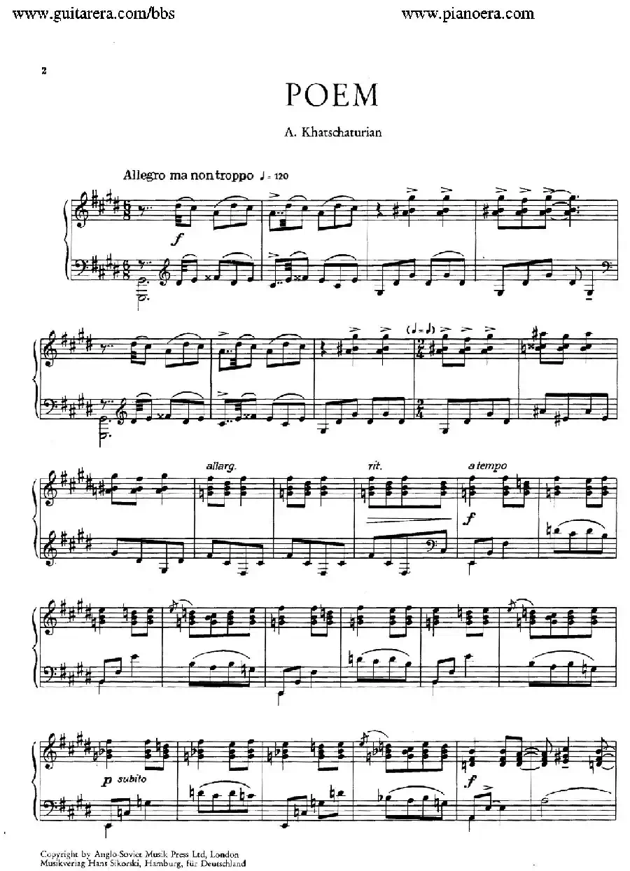 Poem in c-Sharp Minor Op.12（升c小调音诗）