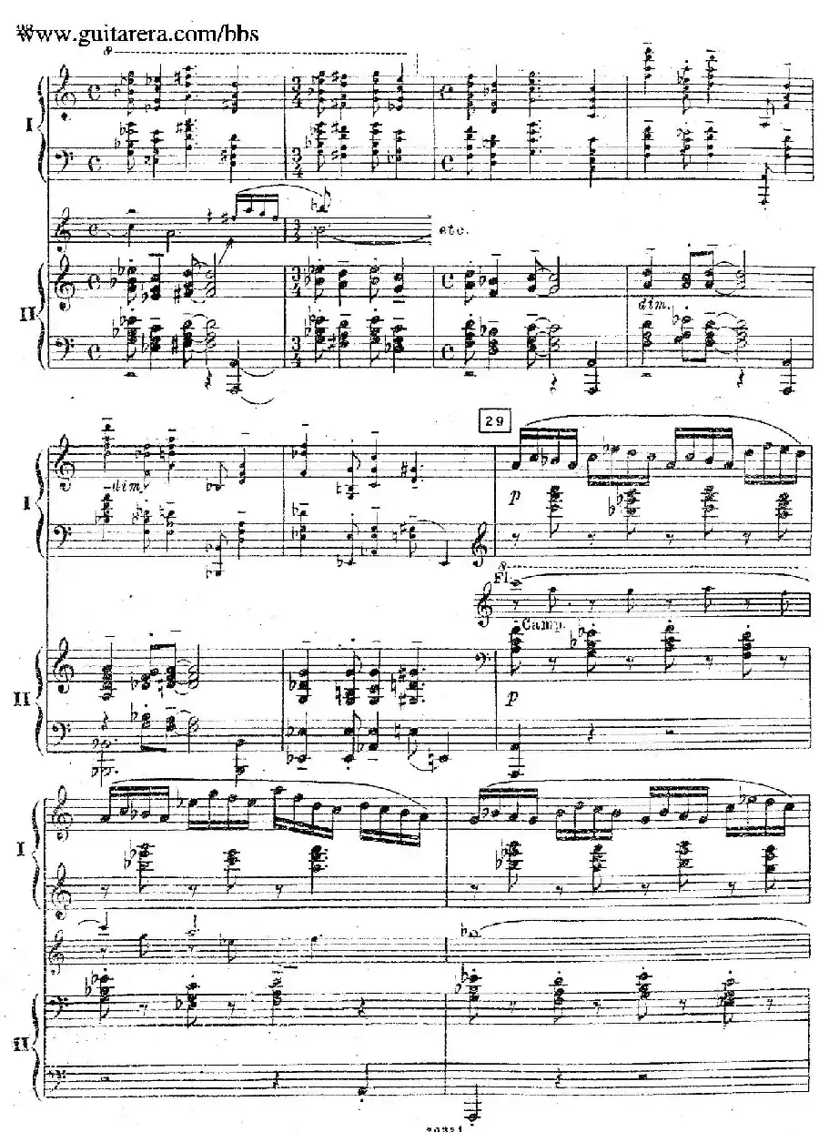 Rhapsody On A Theme Of Paganini Op.43（帕格尼尼主题狂想曲·双钢琴）（P21——40）