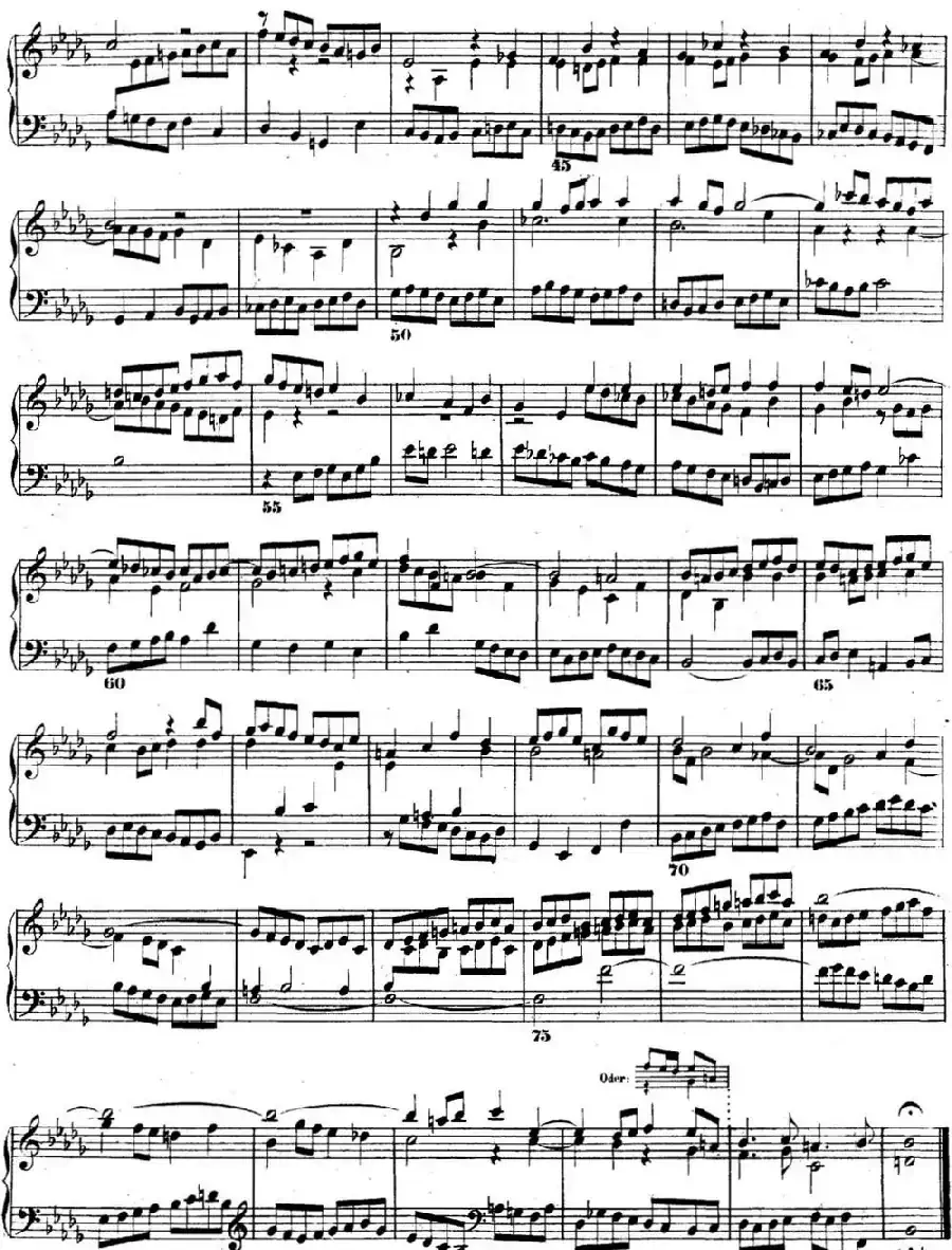 巴赫《平均律钢琴曲集·第二卷》之前奏曲（NO.22）