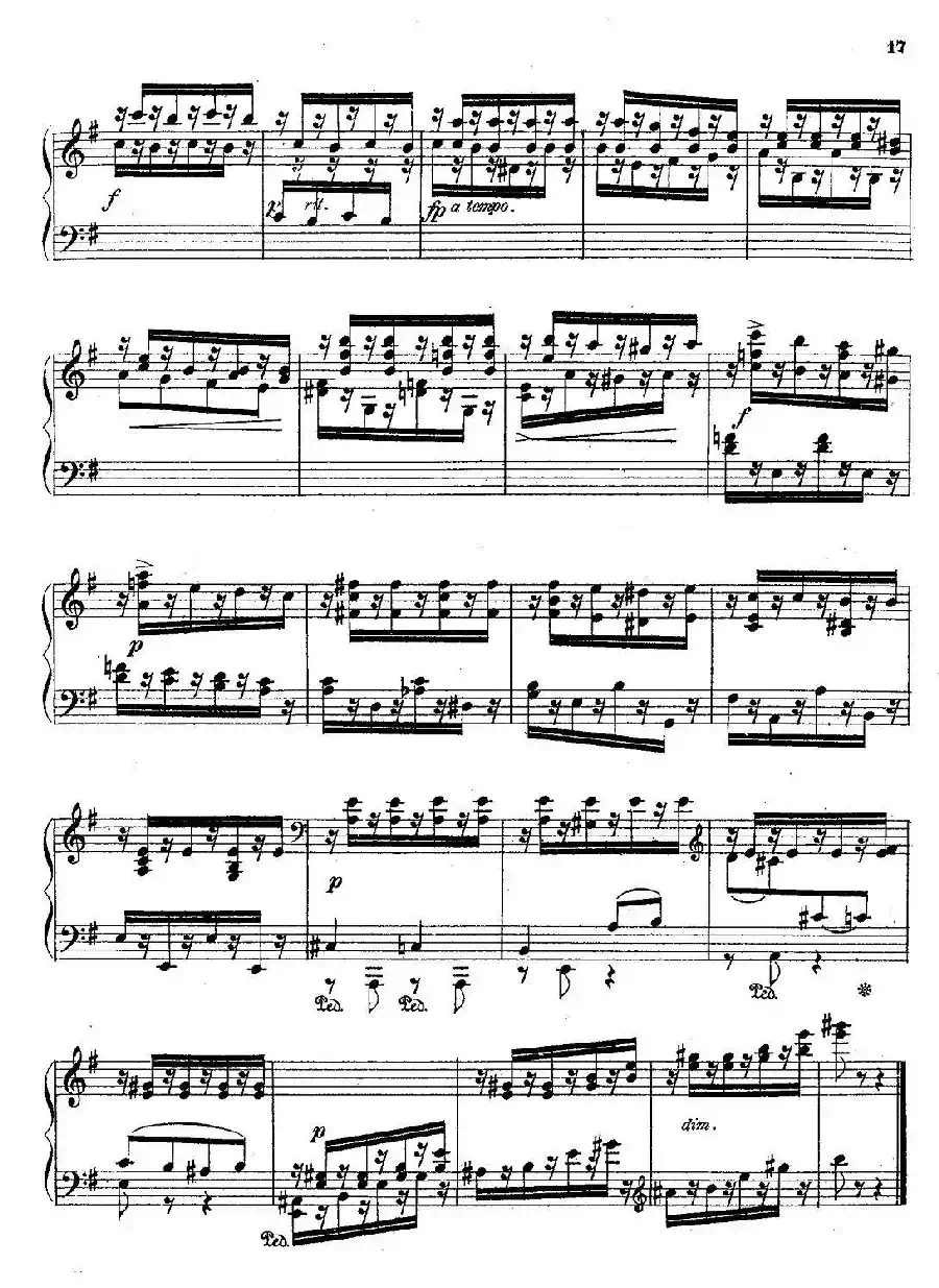 36 Etudes Rhythmiques et Melodiques Op.105（36首节奏与旋律练习曲 31—36）