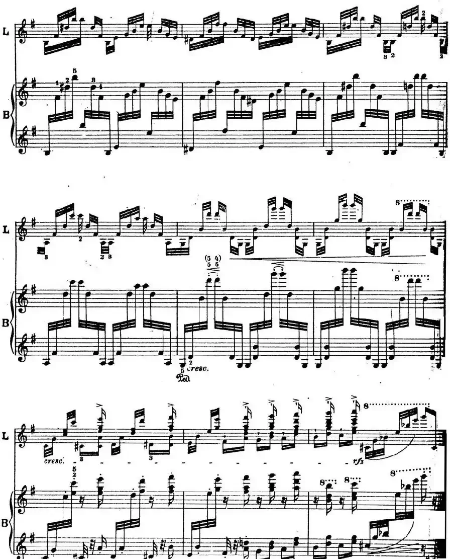 6首帕格尼尼大练习曲（Arpeggio Etude Nr.4）