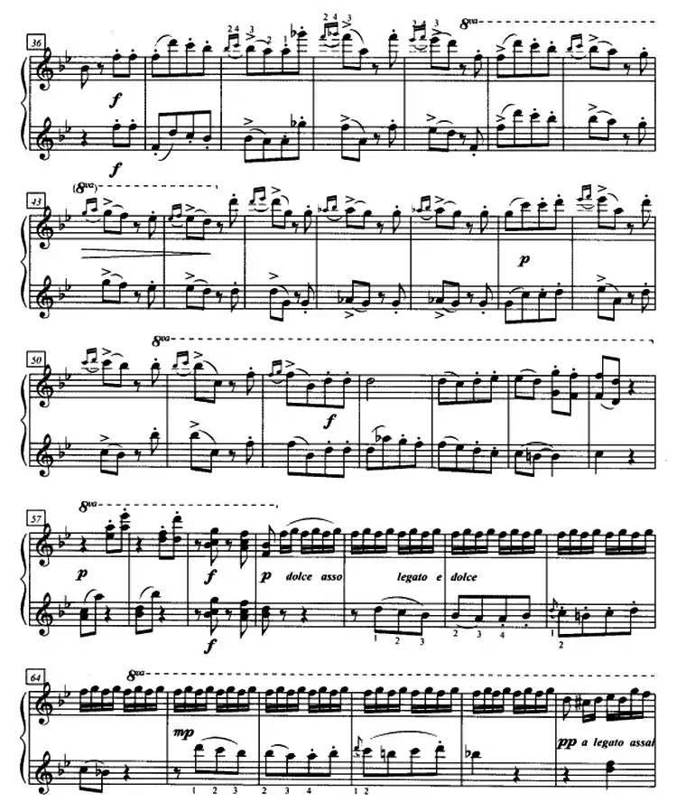 加洛普即兴曲（四手联弹、第一钢琴）