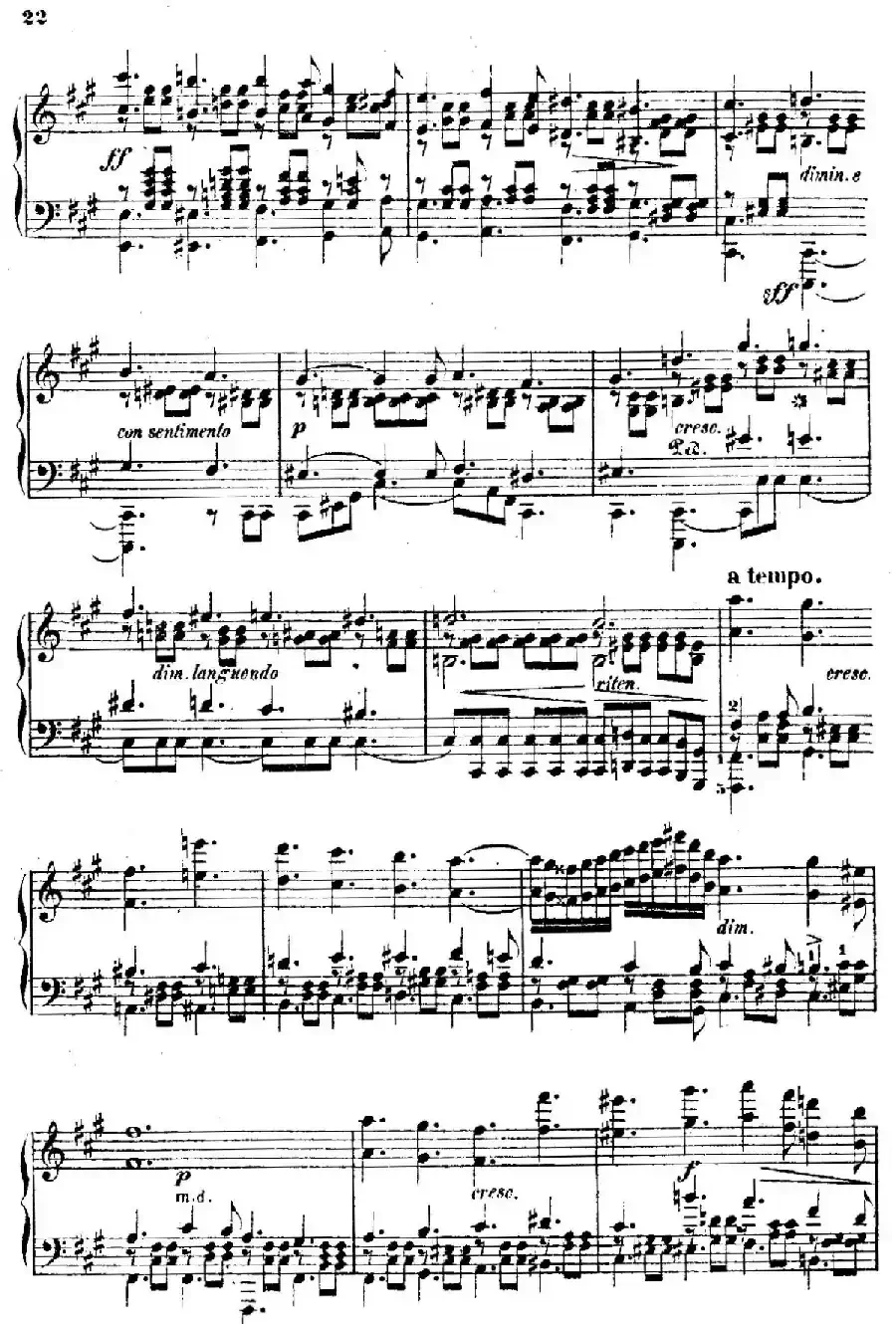 Douze Etudes de Salon Op.5（12首沙龙练习曲·5）