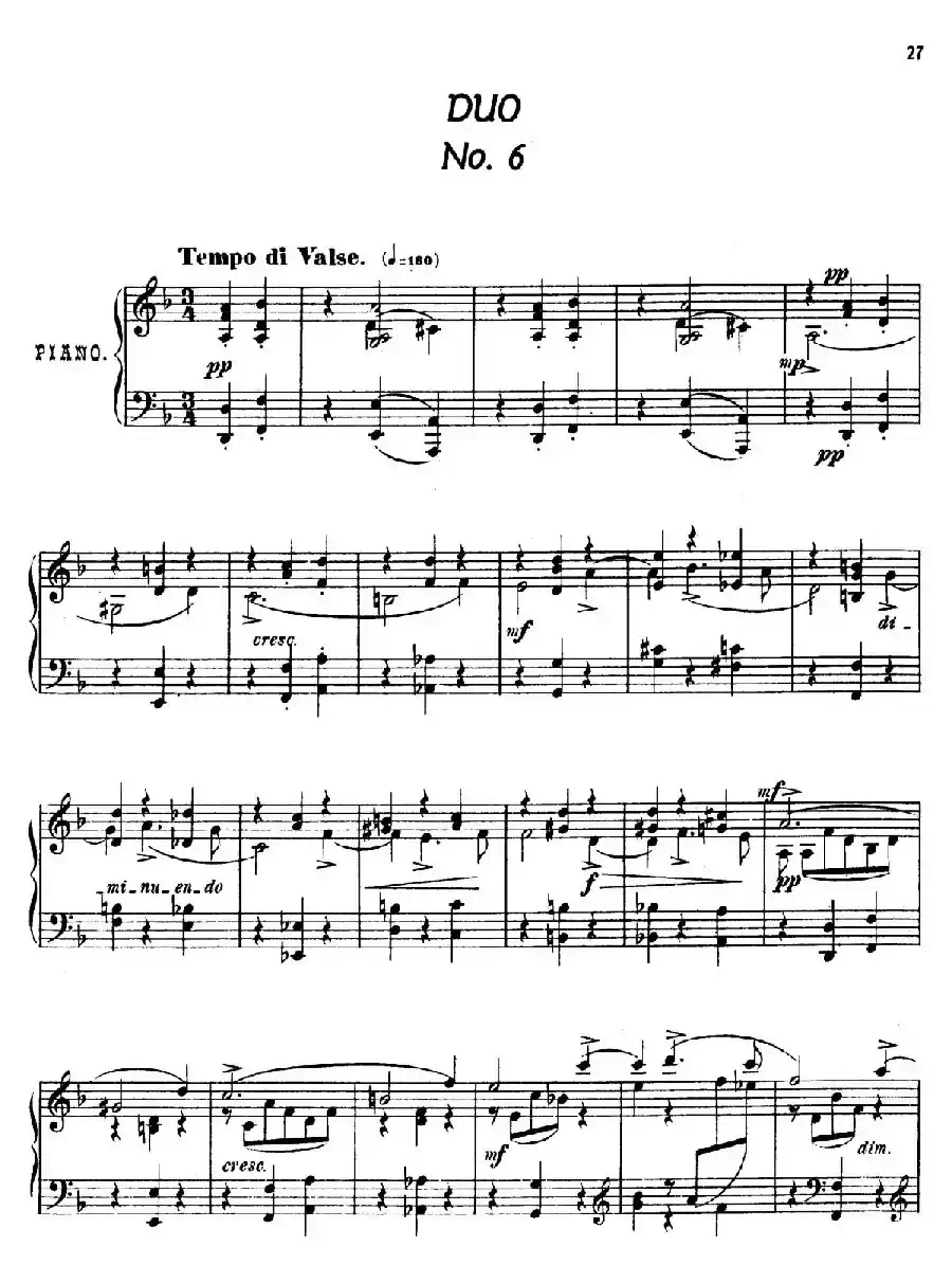 24 Characteristic Pieces Op.36（24首性格小品·6）