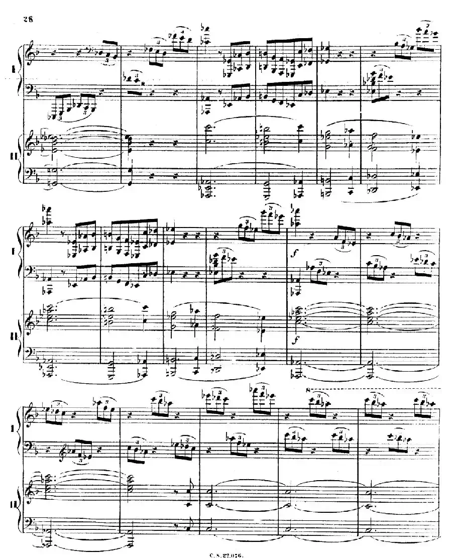 Piano Concerto No.2 in F Major Op.35（F大调第二钢琴协奏曲·Ⅰ·双钢琴）