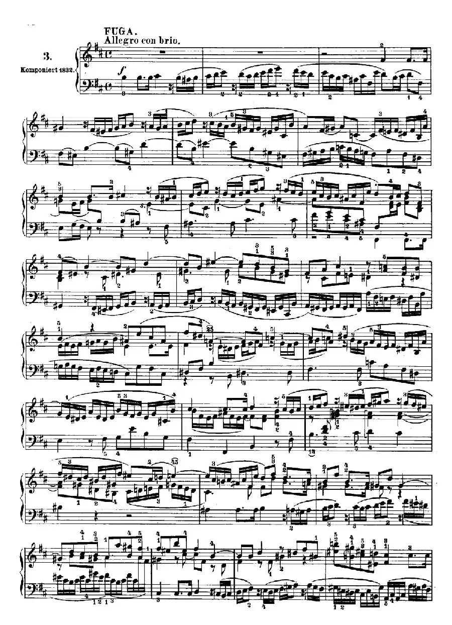 6 Preludes and Fugues Op.35（6首前奏曲与赋格·3）