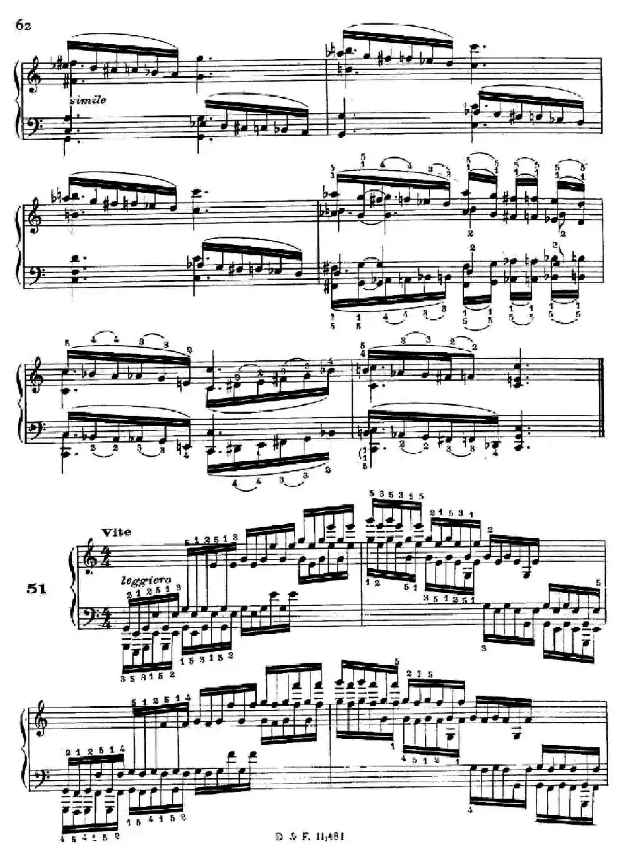 51 Exercises, WoO 6（51首钢琴练习 38—51）