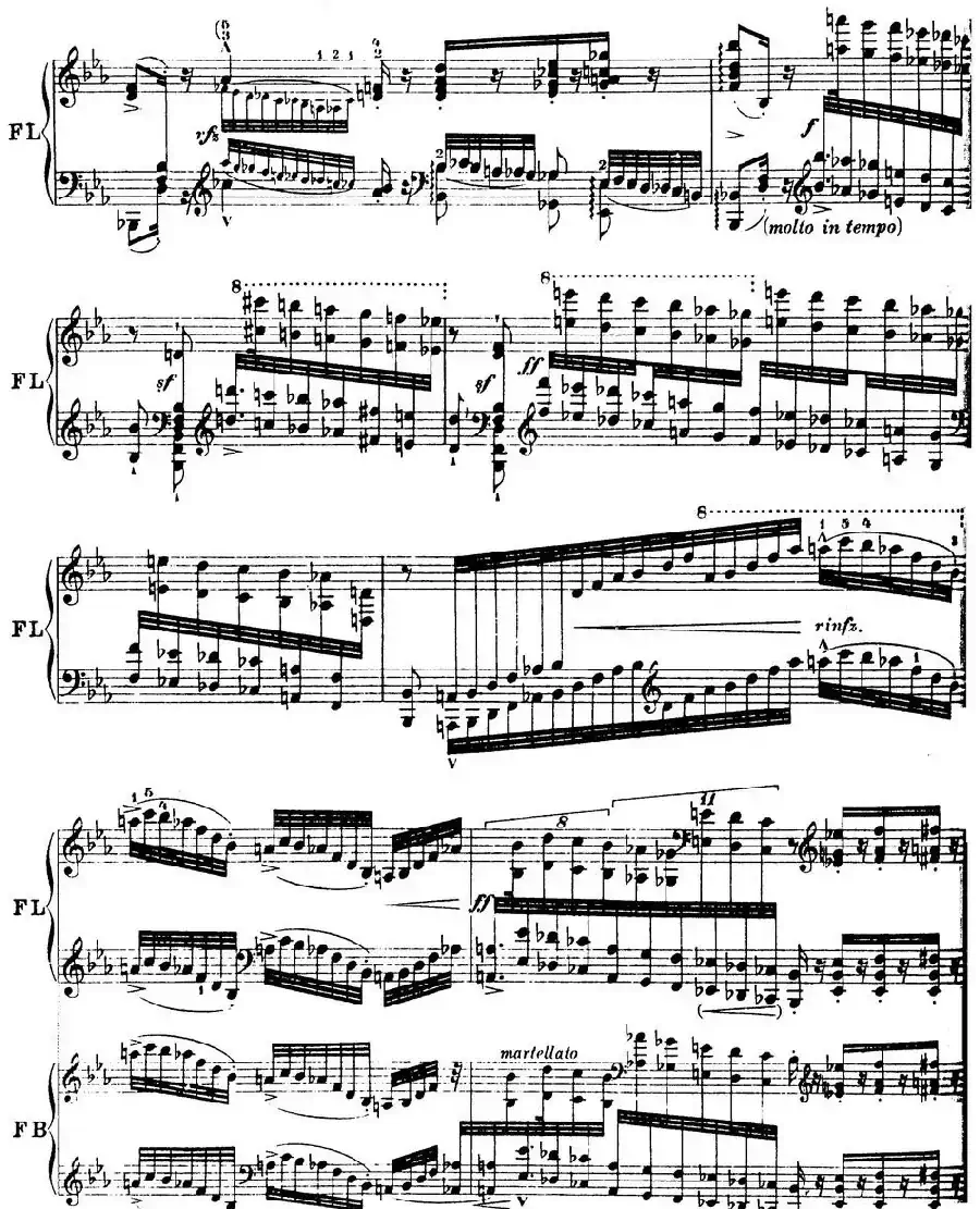 6首帕格尼尼大练习曲（Andantino capriccioso）