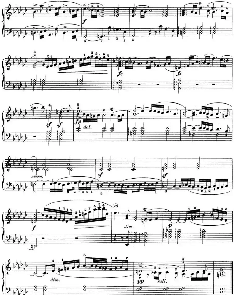 巴赫《平均律钢琴曲集·第一卷》之前奏曲（NO.8）