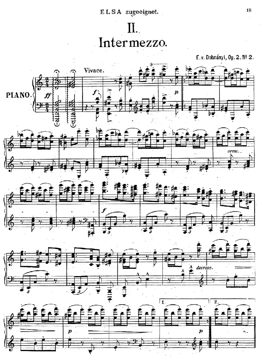 Four Pieces 4首小品 Op.2（Ⅱ）