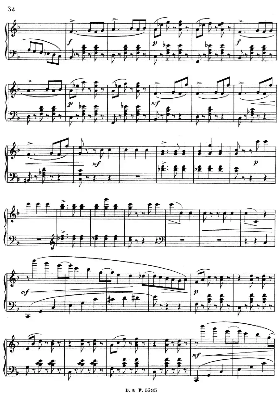 F大调第四圆舞曲 Valse No.4 （Op.90）