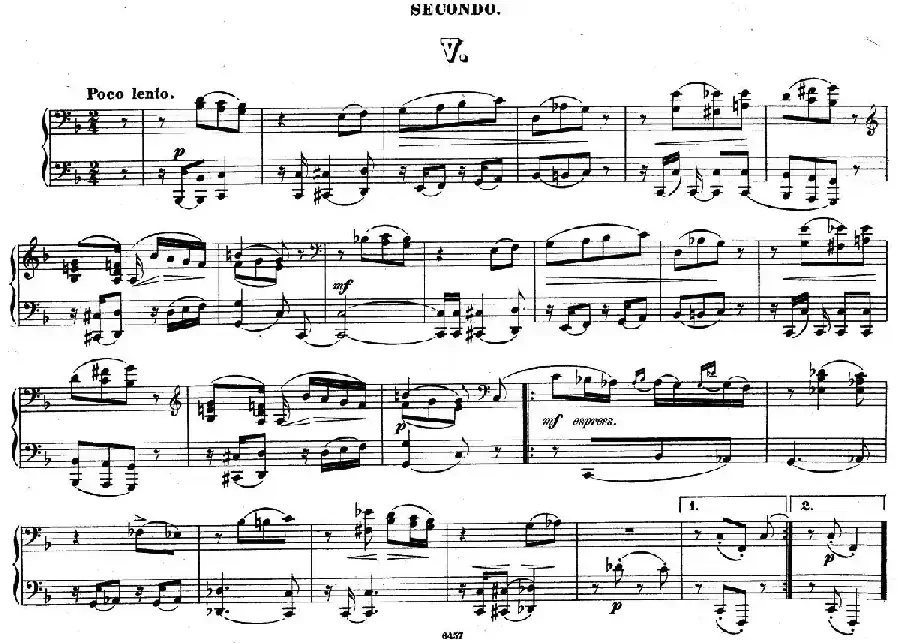 Zwolf Original-Compositionen fur Pianoforte zu 4 Handen Op.57（12首四手联弹小品·5）
