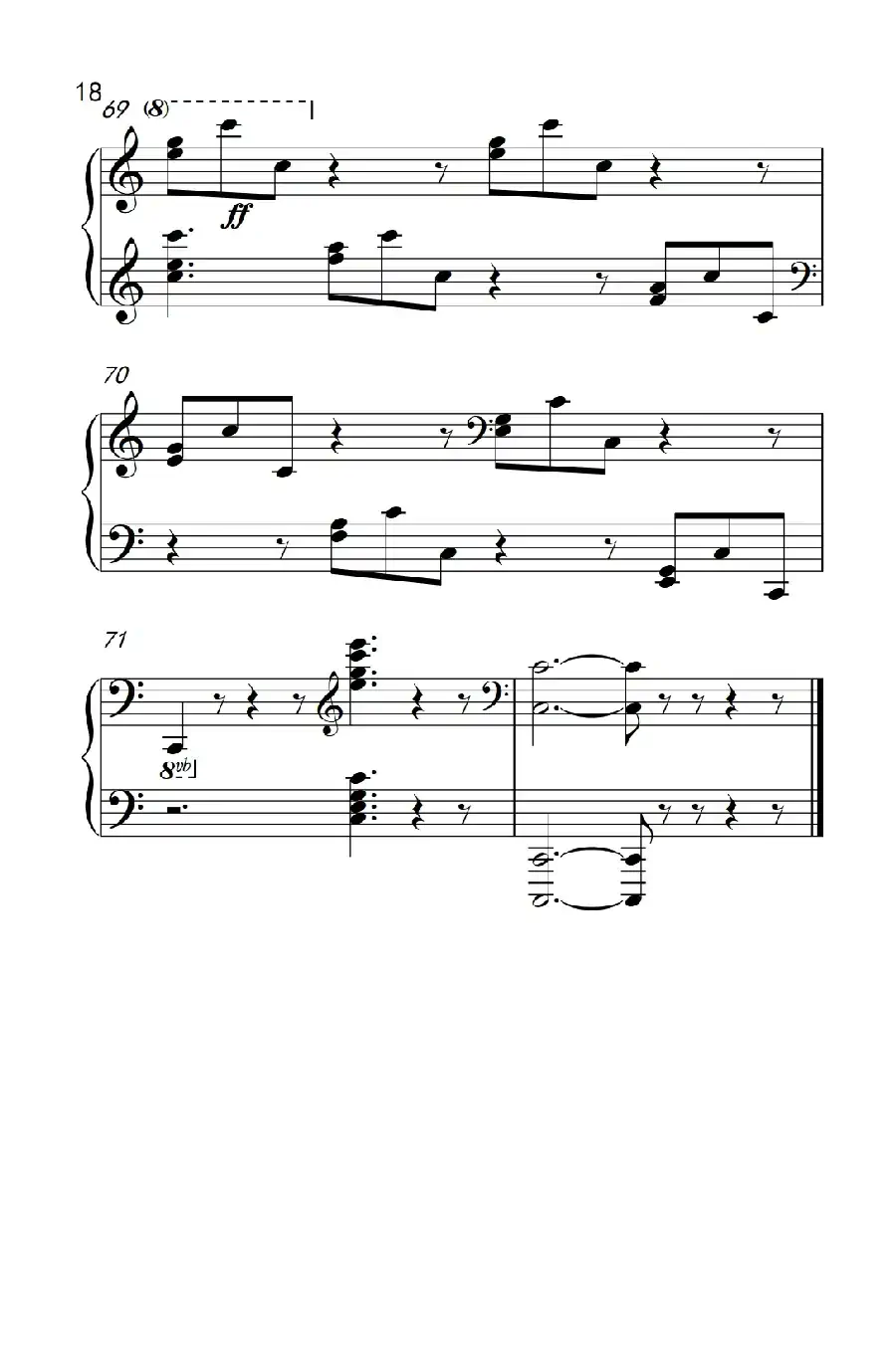 莫什科夫斯基 钢琴练习曲（第八首）