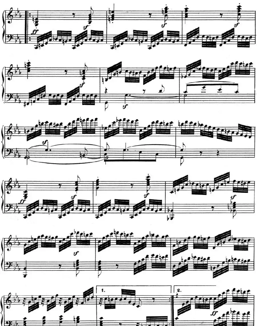 贝多芬钢琴奏鸣曲04 大调奏鸣曲 降E大调 Op.7 E-flat major