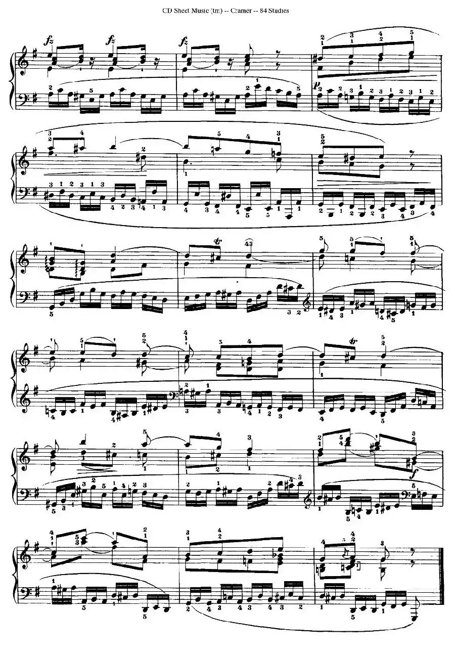 Cramer - 84 exercices（6—10）（克拉莫84首钢琴练习曲）