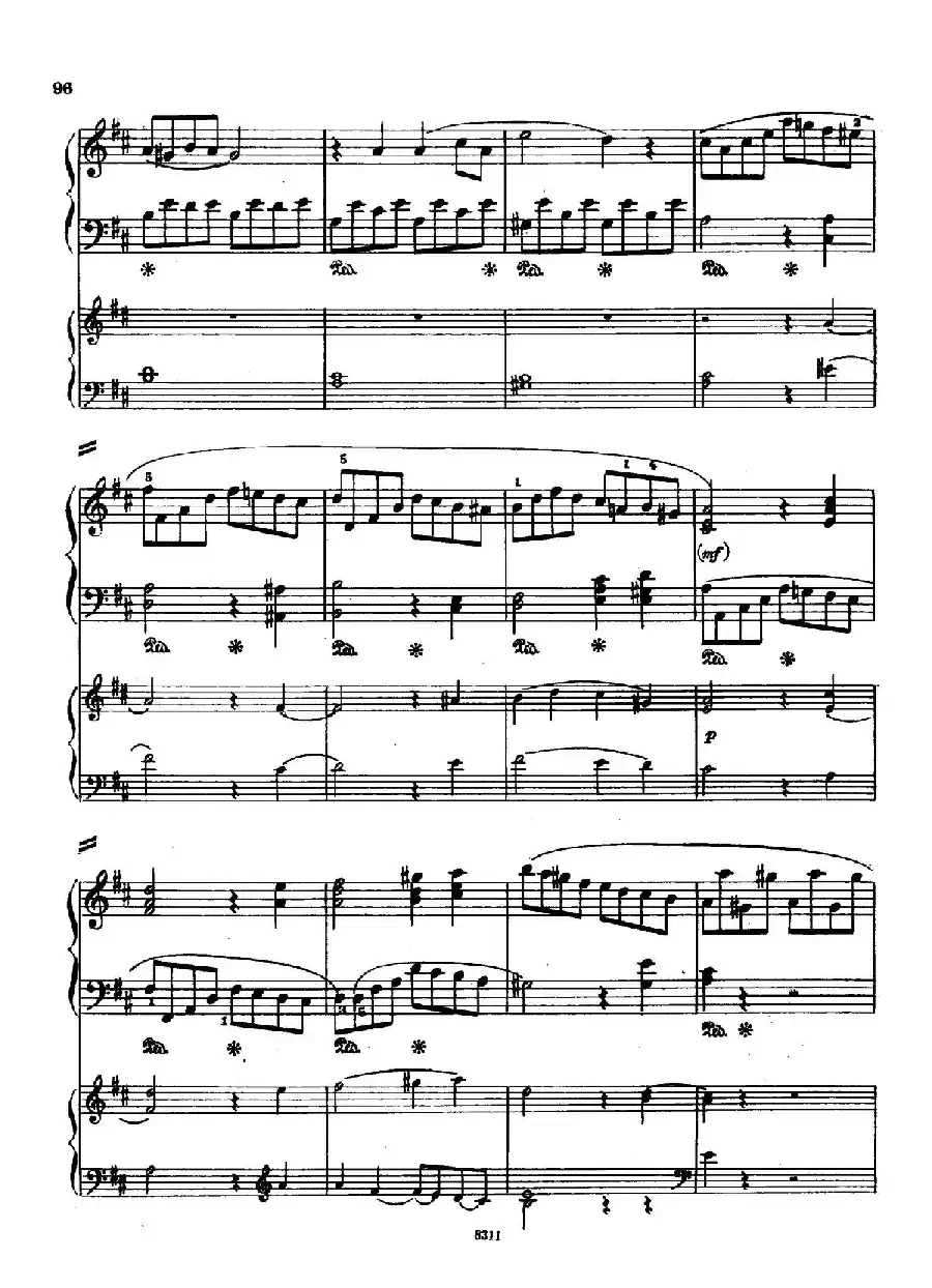 Concerto no 5 K 175 - 2 Piano（Ⅲ）