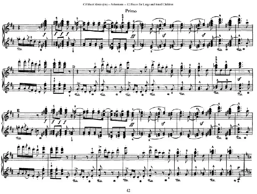 12首为孩子们而作的四手联弹曲 Op.85（四手联弹）（11）