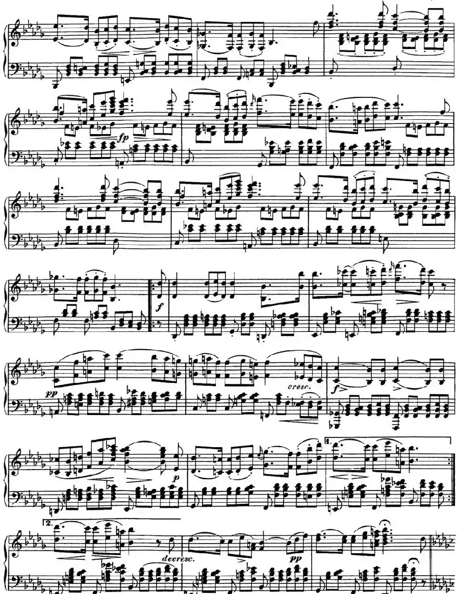 舒伯特降B大调即兴曲D.935,Op.142(NO.3)