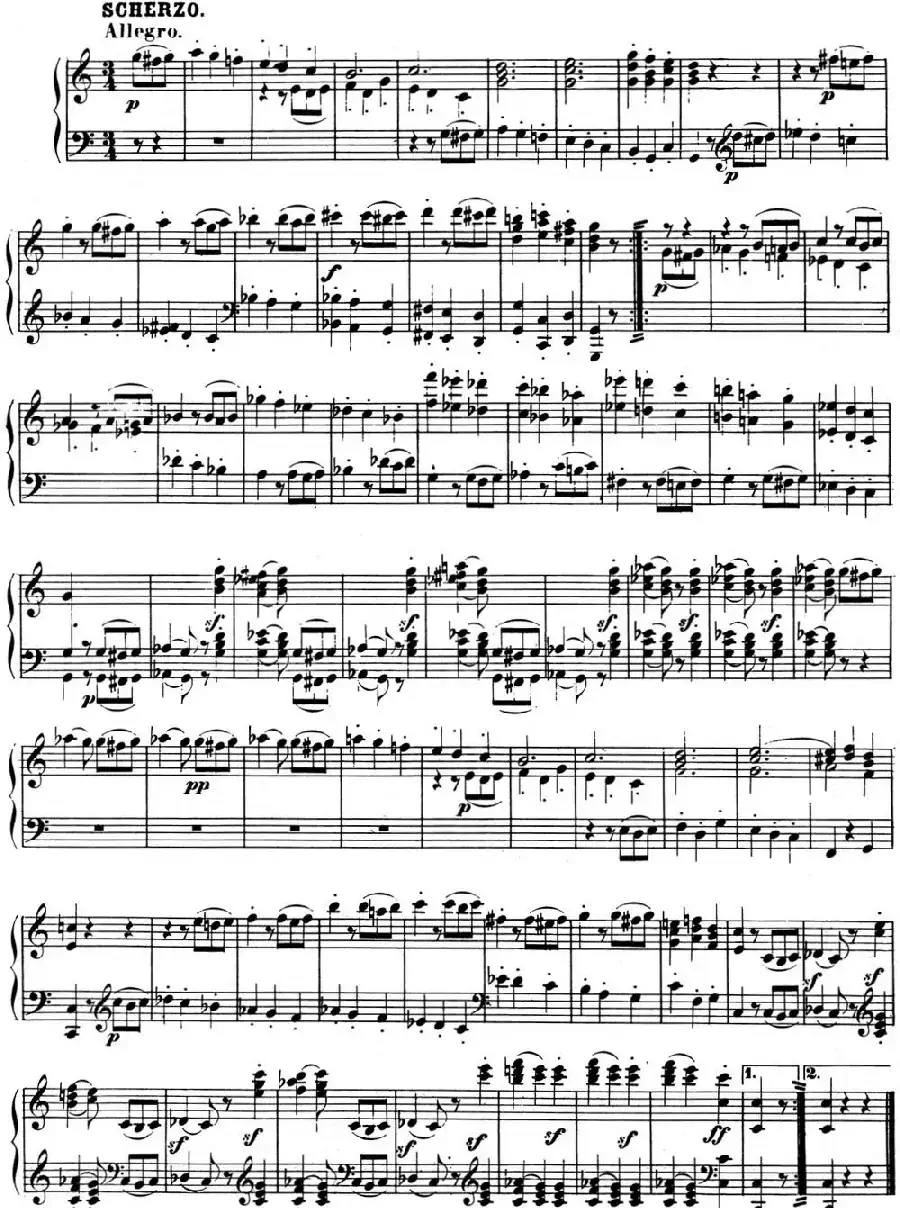 贝多芬钢琴奏鸣曲03 C大调 Op.2 No.3 C major