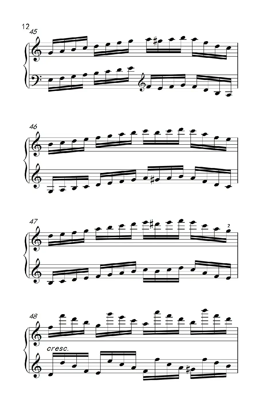 莫什科夫斯基 钢琴练习曲（第五首）