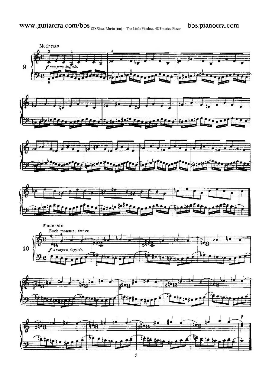 48 Practice Pieces（四十八首钢琴练习曲）