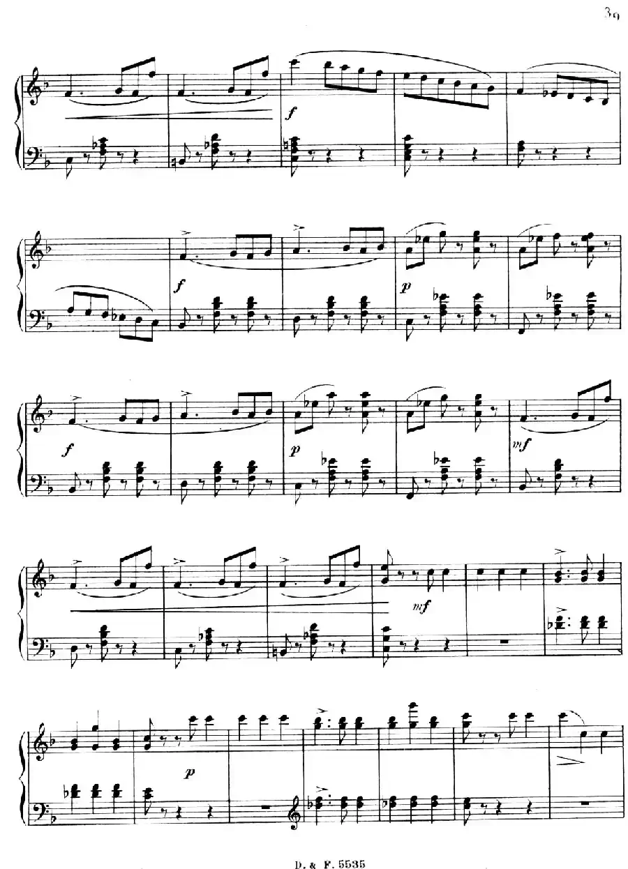 F大调第四圆舞曲 Valse No.4 （Op.90）