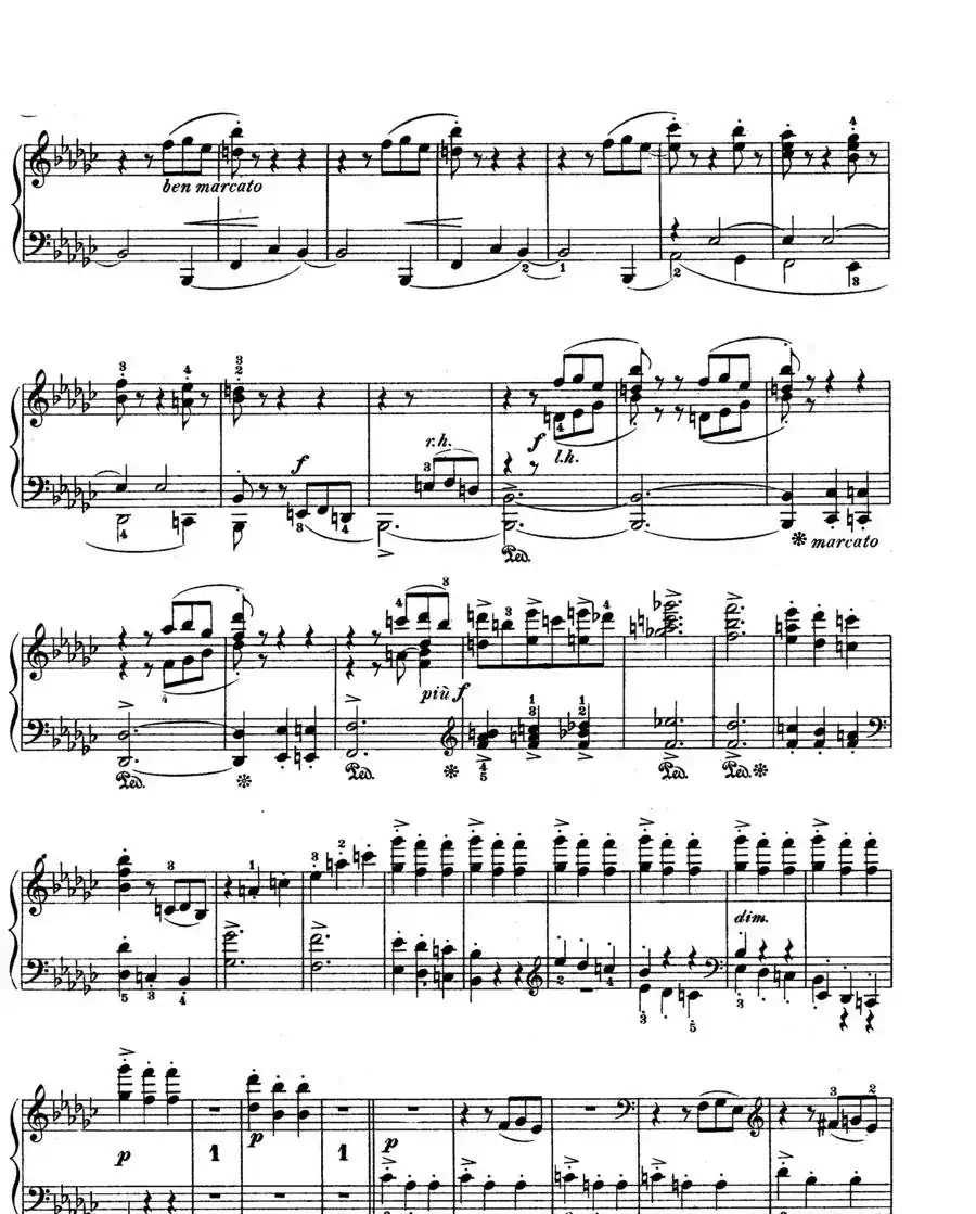 Scherzo in e flat Min Op·4（降e小调谐谑曲）