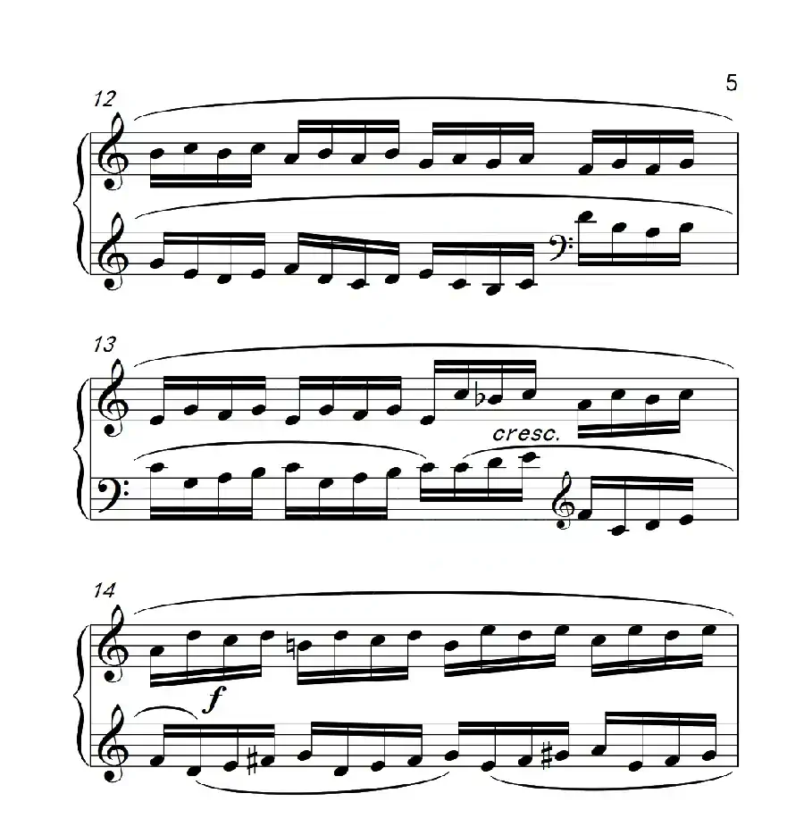 第六级A组 练习曲(中国音乐学院钢琴考级作品1~6级)