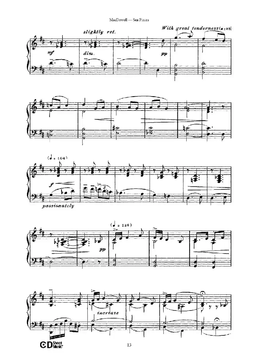 海景 Sea Pieces Op.55（No.5）