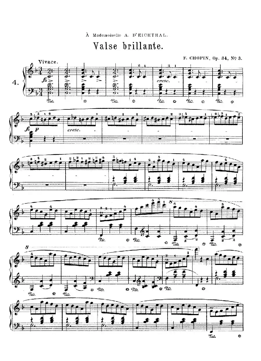 Trois Valses Brillante Op.34
