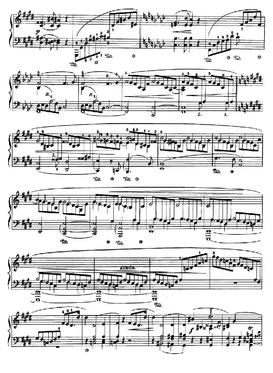 Piano Sonata No.3 in b Minor Op.58（b小调第三钢琴奏鸣曲·第三乐章）