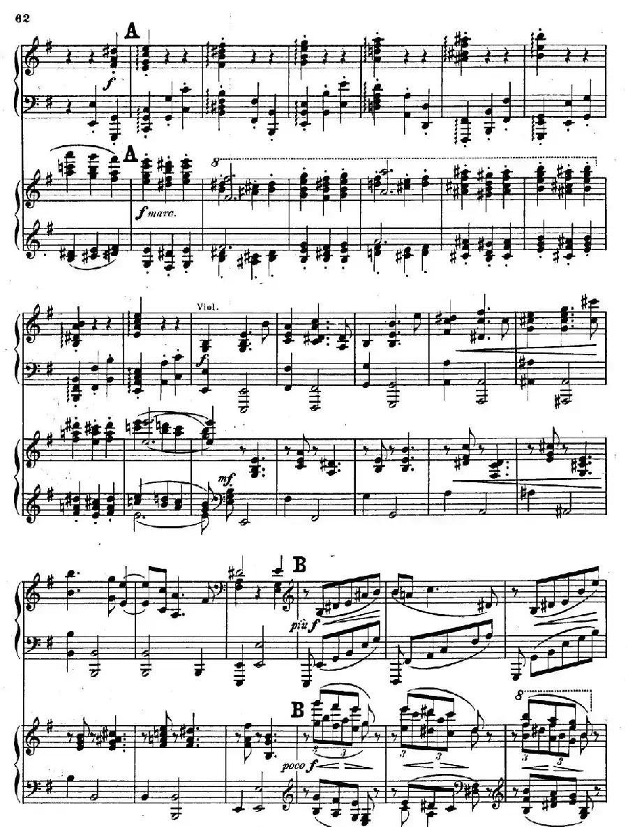 Symphony No.4 in e Minor Op.98（e小调第四交响曲·双钢琴）