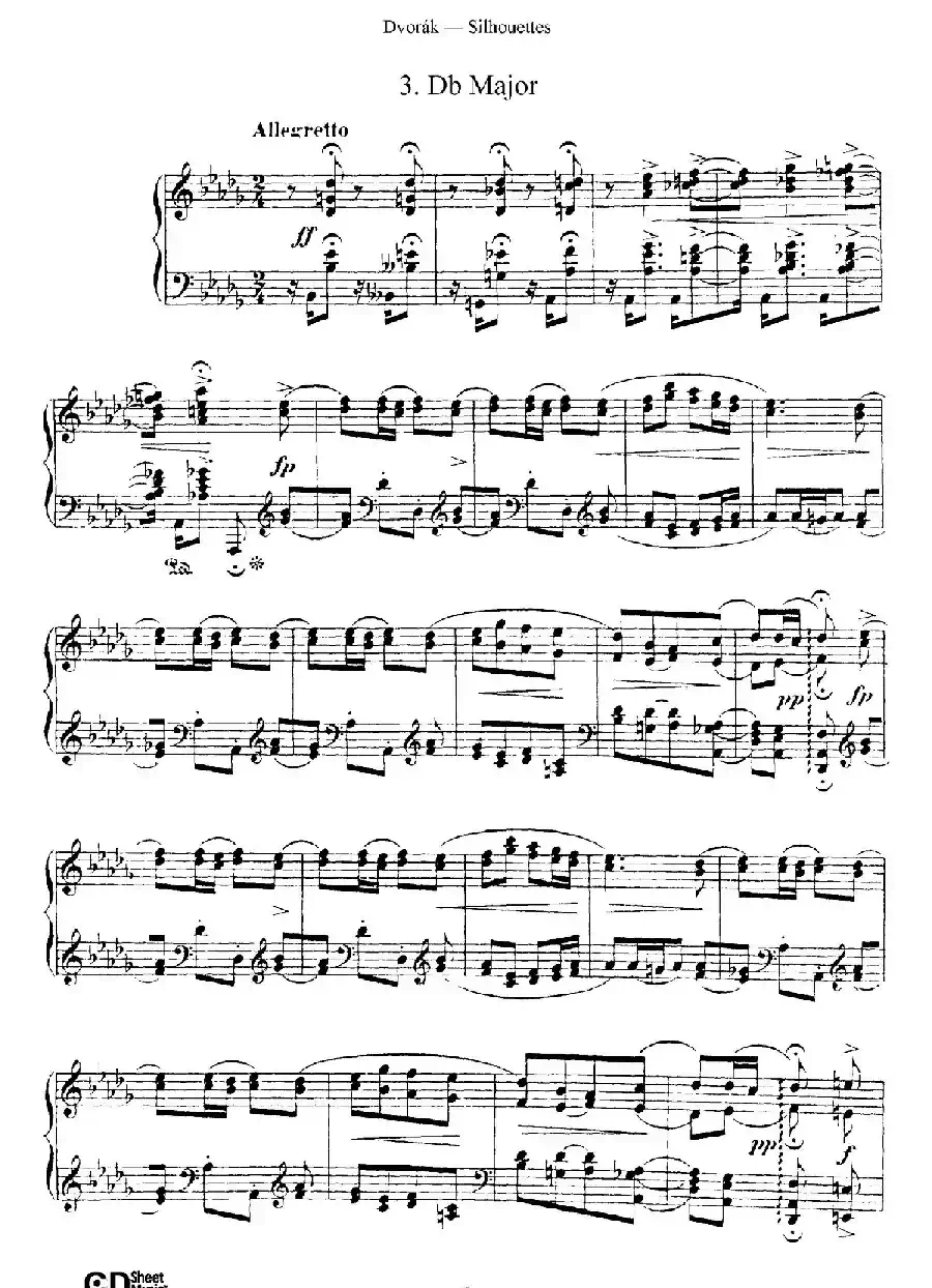 12 Silhouettes Op.8（12首剪影·3）