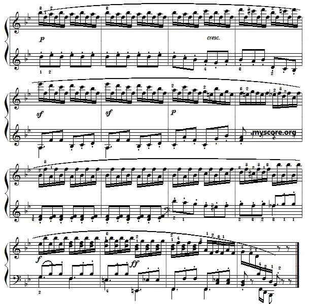 车尔尼（Czerny）849第13首曲谱及练习指导