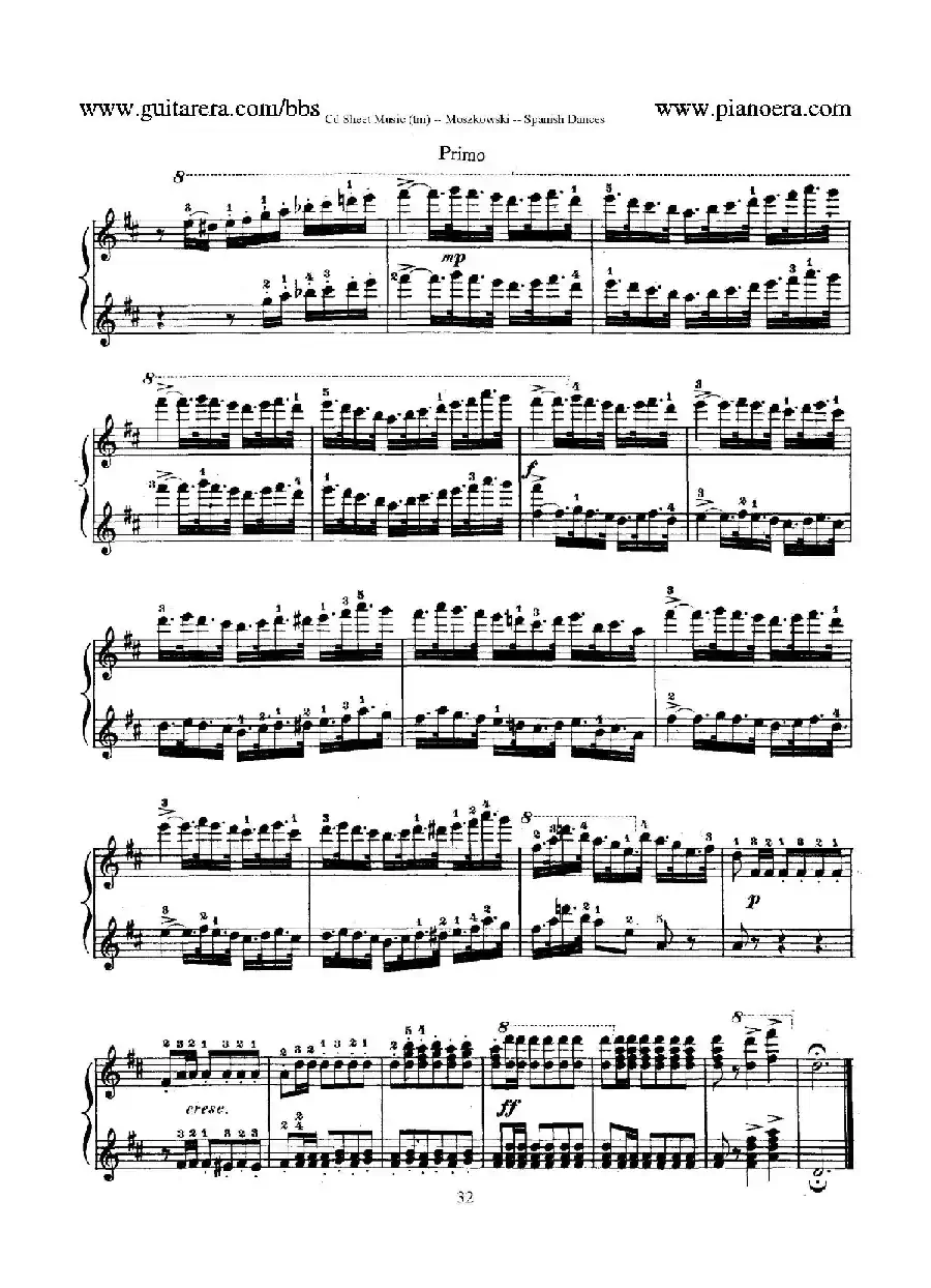 Spanish Dances Op.12（西班牙舞曲·四手联弹版）