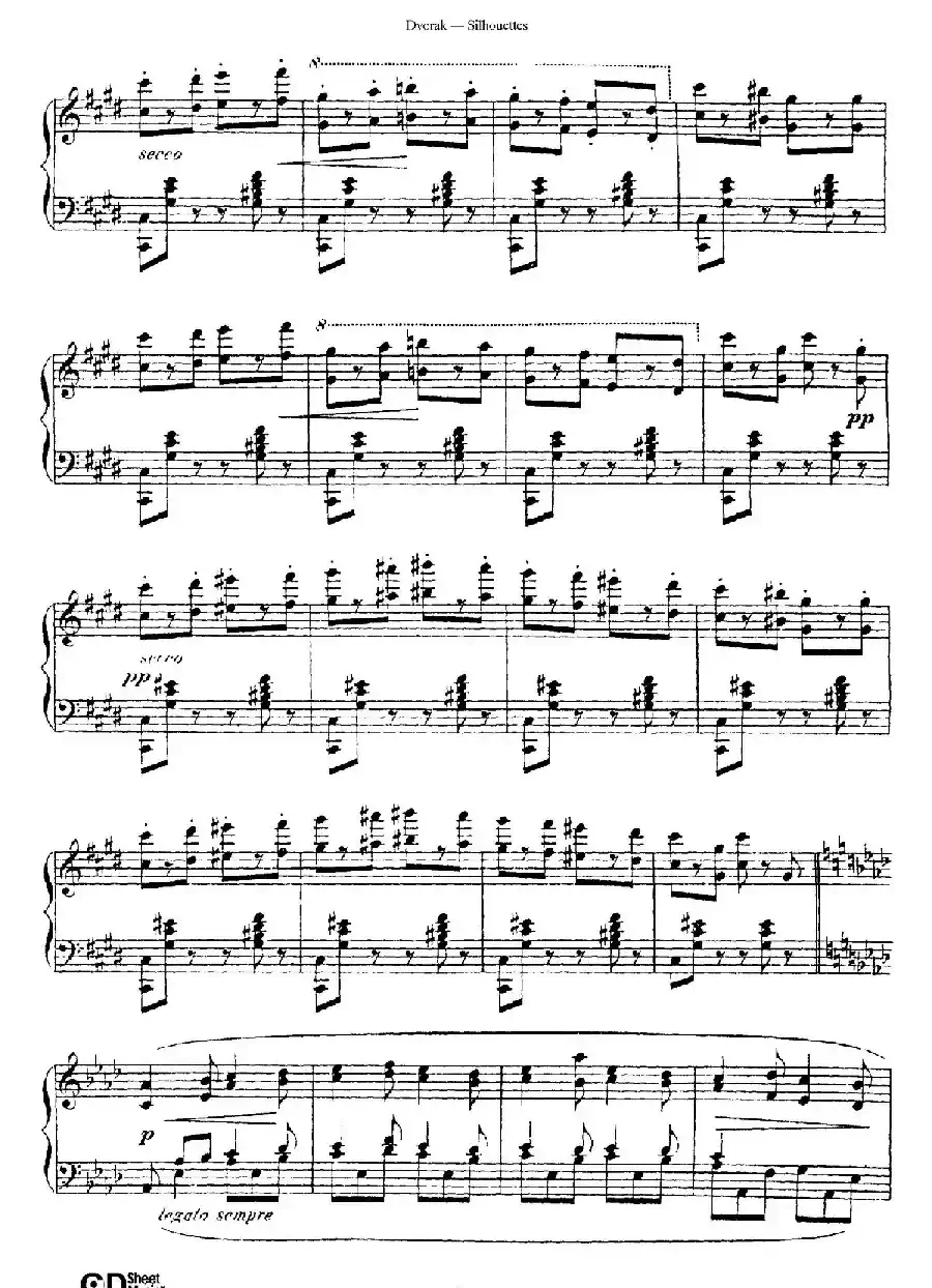 12 Silhouettes Op.8（12首剪影·12）