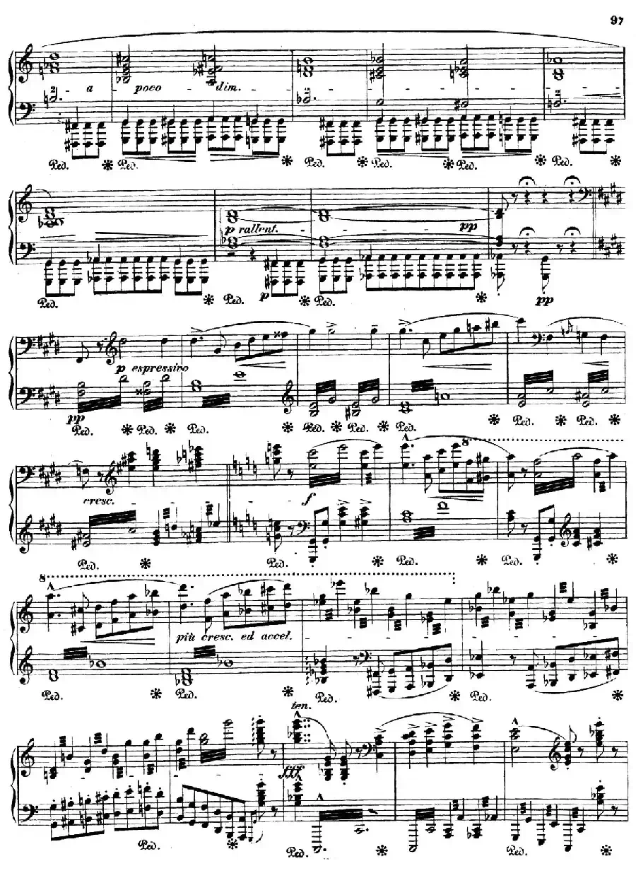 Orpheus S.98（第四交响诗）（钢琴独奏版）