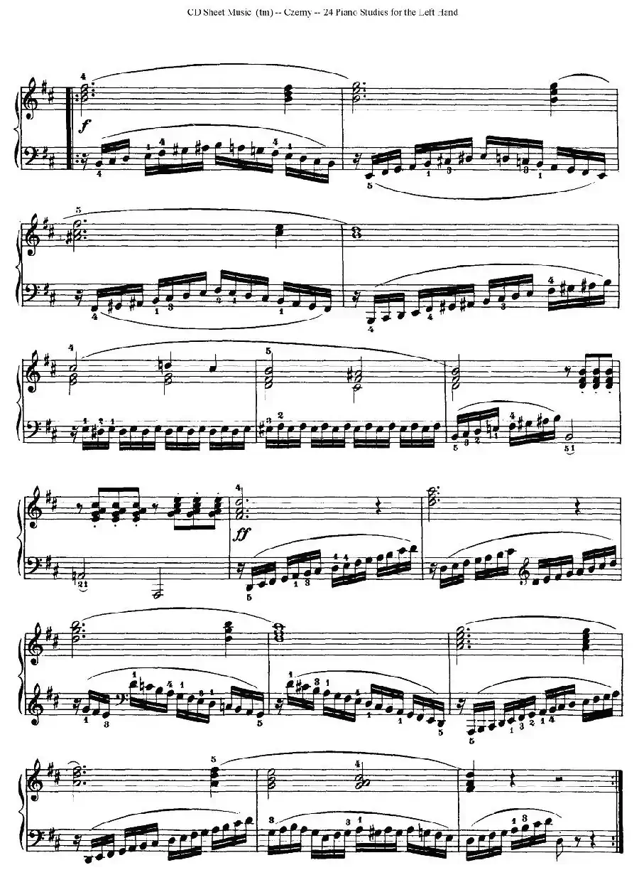 Czerny - 24 Piano Studie（8—16）（车尔尼 - 24首钢琴练习曲）