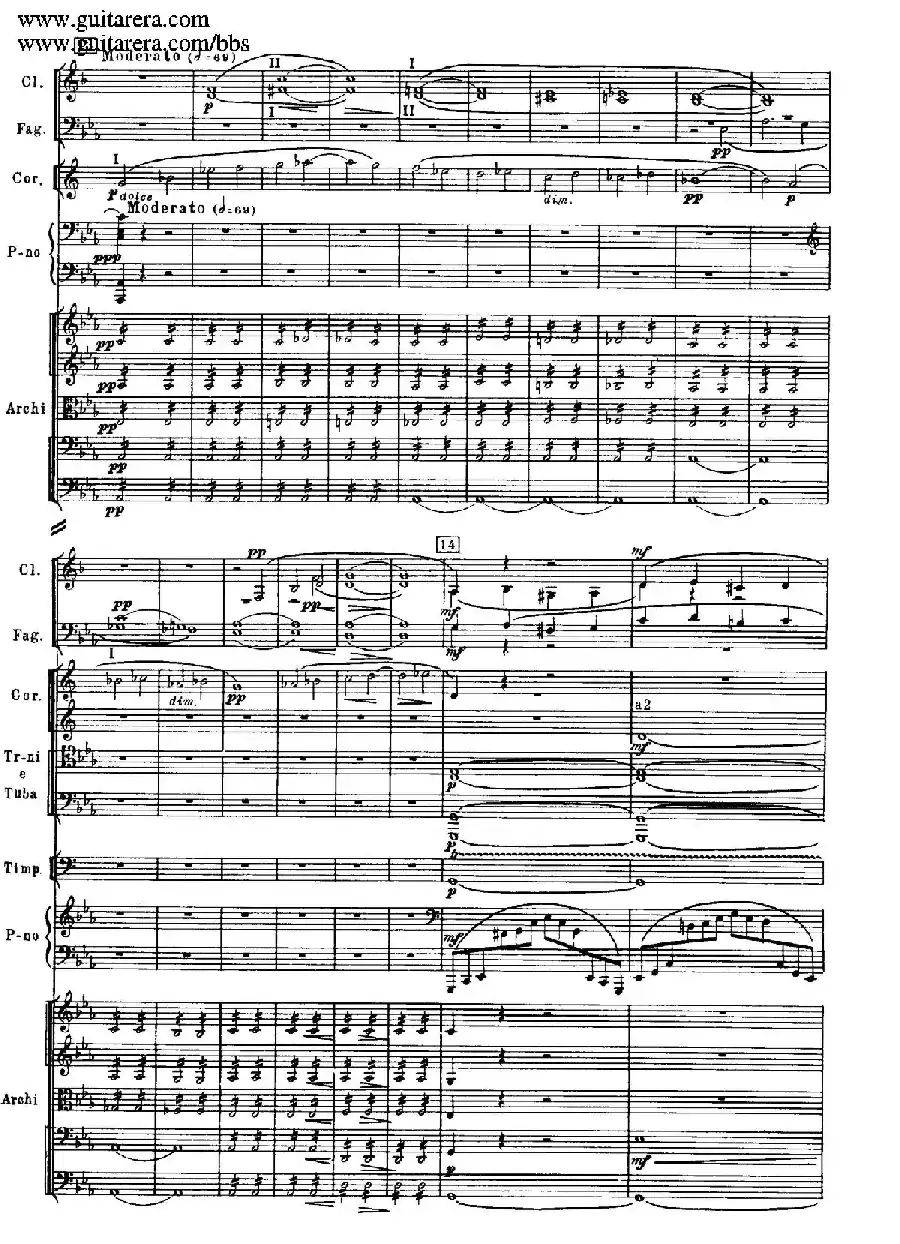 c小调第二钢琴协奏曲 Op.18（总谱·P37——45）
